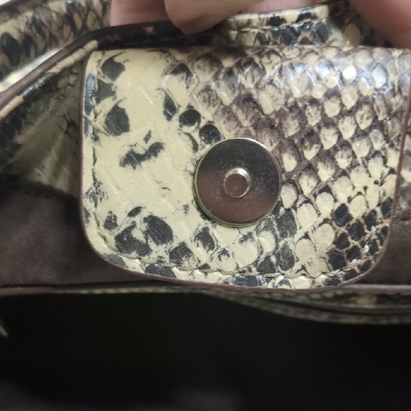 Style & Co Faux Snakeskin Patterned Tote Bag Excellent Condition - Picture 7 of 7